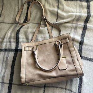 Beige Satchel Bag